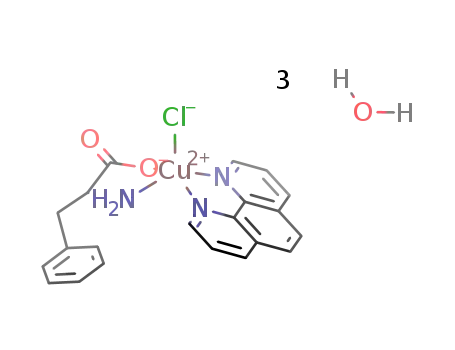 Cu(NH2CH(CH2C6H5)CO2)(C12H8N2)Cl*3H2O