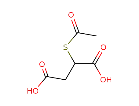 2-acetylsulfanylbutanedioic acid cas  6332-90-7