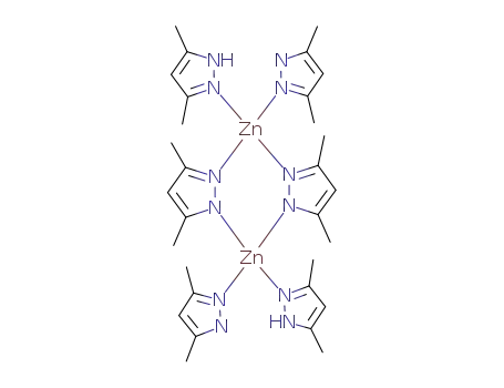 bis{μ-(3,5-dimethylpyrazolyl-N(1),N(2))}bis{(3,5-dimethylpyrazolyl)(3,5-dimethylpyrazole)zinc(II)}
