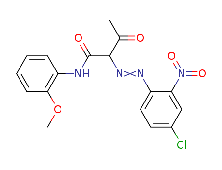 Butanamide,2-[2-(4-chloro-2-nitrophenyl)diazenyl]-N-(2-methoxyphenyl)-3-oxo-(13515-40-7)