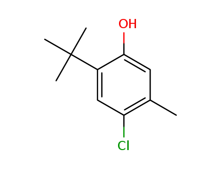 Molecular Structure of 30894-16-7 (6-tert-Butyl-4-chloro-m-cresol)