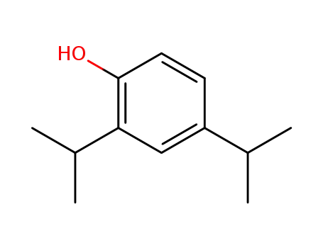 Molecular Structure of 2934-05-6 (2,4-DIISOPROPYLPHENOL)