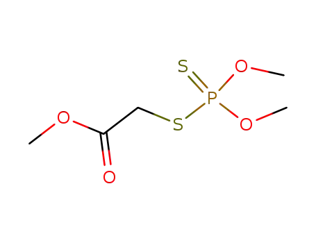Molecular Structure of 757-86-8 (Methyl [(dimethoxyphosphinothioyl)thio]acetate)