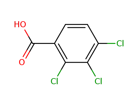 Molecular Structure of 50-75-9 (2,3,4-TRICHLOROBENZOIC ACID)