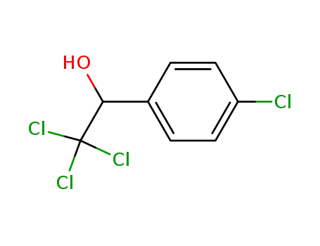 Molecular Structure of 5333-82-4 (α-(Trichloromethyl)-4-chlorobenzenemethanol)