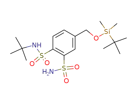N1-tert-butyl-5-((tert-butyldimethylsilyloxy)methyl)benzene-1,2-disulfonamide