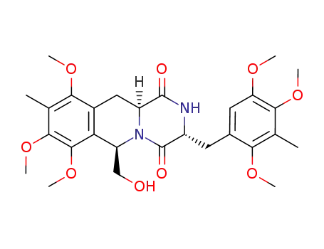 (3RS,6RS,11aSR)-6-hydroxymethyl-9-methyl-3-(3-methyl-2,4,5-trimethoxy-benzyl)-2,3,11,11a-tetrahydro-7,8,10-trimethoxy-6H-pyrazino[1,2-b]isoquinoline-1,4-dione