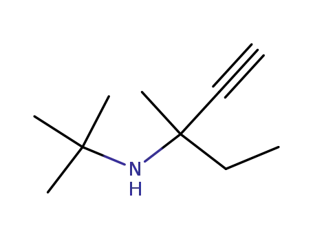 Molecular Structure of 1185-98-4 (1-Pentyn-3-amine, N-(1,1-dimethylethyl)-3-methyl-)