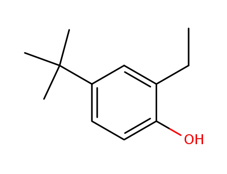 Molecular Structure of 63452-61-9 (4-tert-Butyl-2-ethylphenol)