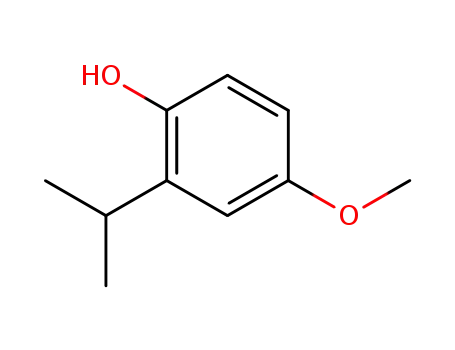 Molecular Structure of 13522-86-6 (2-ISOPROPYL-4-METHOXYPHENOL)