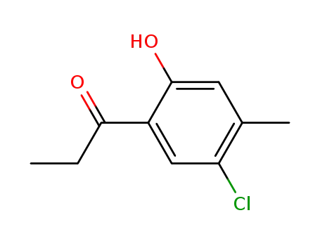 Molecular Structure of 22362-65-8 (5'-CHLORO-2'-HYDROXY-4'-METHYLPROPIOPHENONE)