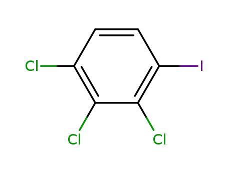 Molecular Structure of 62720-28-9 (1,2,3-trichloro-4-iodobenzene)
