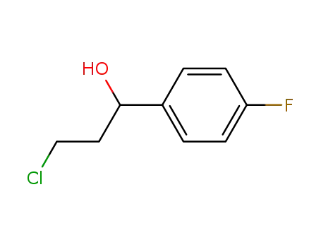 Molecular Structure of 31736-75-1 (3-chloro-1-(4-fluorophenyl)propan-1-ol)