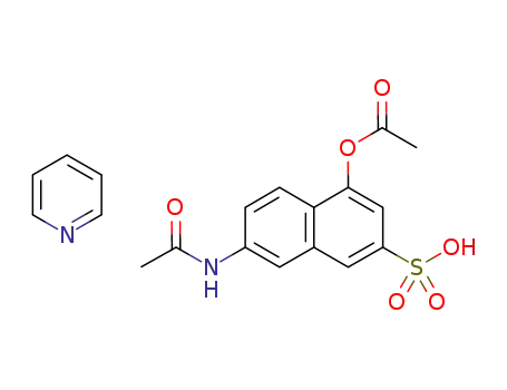 7-(acetylamino)-4-acetyloxynaphthalene-2-sulfonic acid pyridinium salt