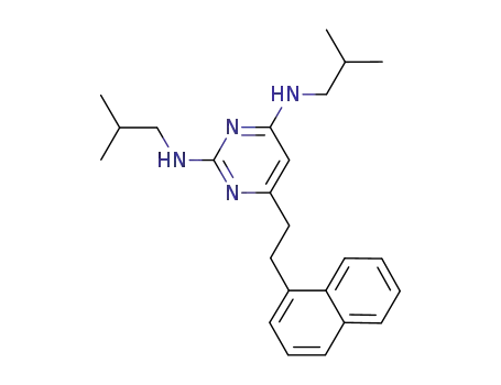 2,4-diisobutylamino-6-(2-naphthalen-1-yl-ethyl)-pyrimidine