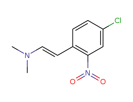 Molecular Structure of 32989-56-3 ((E)-2-(4-CHLORO-2-NITROPHENYL)-N,N-DIMETHYL-1-ETHENAMINE)