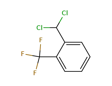Molecular Structure of 707-72-2 (2-(TRIFLUOROMETHYL)BENZAL CHLORIDE)