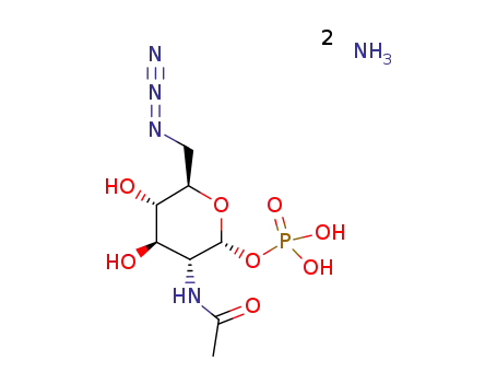 ammonium 2-acetamido-6-azido-2,6-dideoxy-α-D-glucopyranosyl-1-phosphate