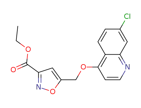 5-[[(7-chloroquinolin-4-yl)oxy]methyl]-isoxazole-3-carboxylic acid ethyl ester