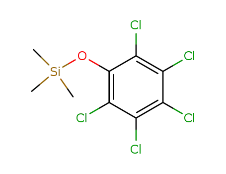 Molecular Structure of 62269-80-1 (Silane, trimethyl(pentachlorophenoxy)-)