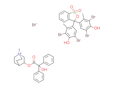 Br(1-)*C21H14Br4O5S*C22H26NO3(1+)