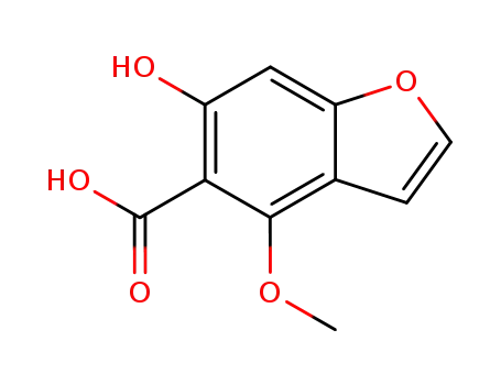 5-Benzofurancarboxylic acid, 6-hydroxy-4-methoxy-