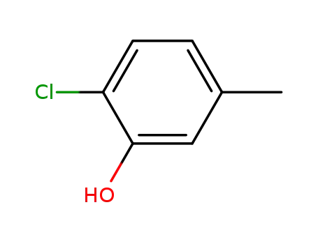 Molecular Structure of 615-74-7 (2-CHLORO-5-METHYLPHENOL)