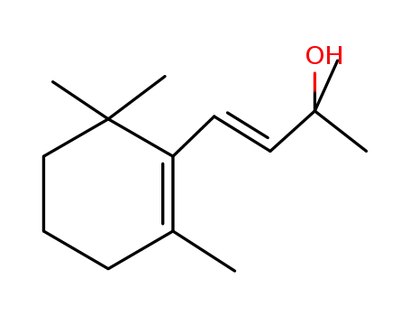Molecular Structure of 51468-87-2 (3-Buten-2-ol, 2-methyl-4-(2,6,6-trimethyl-1-cyclohexen-1-yl)-, (E)-)