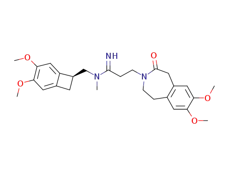 N-{[(7S)-3,4-Dimethoxybicyclo[4.2.0]octa-1,3,5-trien-7-yl]methyl}-3-(7,8-dimethoxy-2-oxo-1,2,4,5-tetrahydro-3H-3-benzazepin-3-yl)-N-methylpropanimidamide