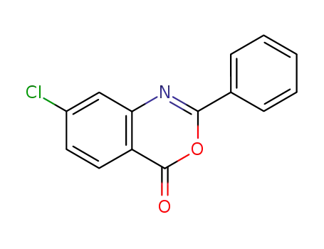 Molecular Structure of 7033-52-5 (7-chloro-2-phenyl-4H-3,1-benzoxazin-4-one)