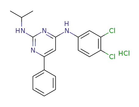 4-(3,4-dichlorophenylamino)-2-(isopropylamino)-6-phenylpyrimidine hydrochloride
