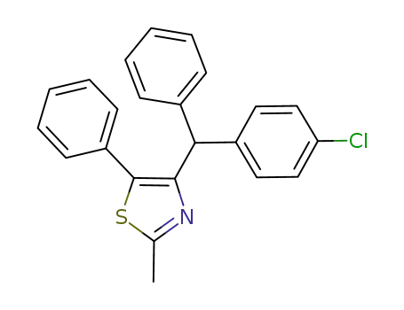 4-((4-chlorophenyl)(phenyl)methyl)-2-methyl-5-phenylthiazole