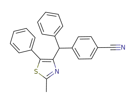 4-((2-methyl-5-phenylthiazol-4-yl)methyl)benzonitrile