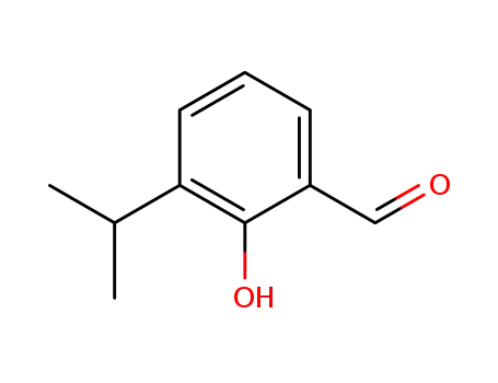 Molecular Structure of 67372-96-7 (2-hydroxy-3-(1-Methylethyl)-Benzaldehyde)
