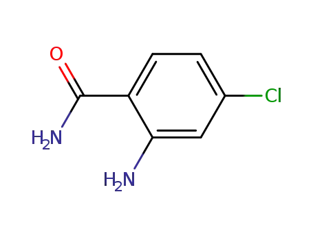 Molecular Structure of 5900-59-4 (2-amino-4-chlorobenzamide)