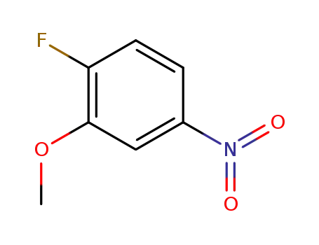 Molecular Structure of 454-16-0 (2-Fluoro-5-nitroanisole)