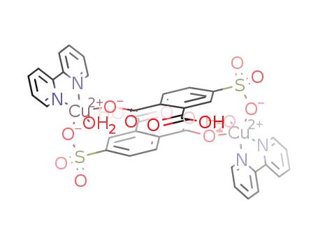 [Cu2(4-sulfophthalateH)2(2,2'-bipyridine)2(H2O)2]