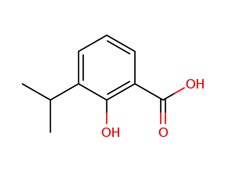 Benzoic acid,2-hydroxy-3-(1-methylethyl)-