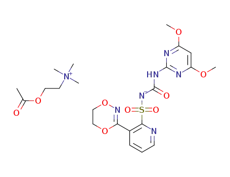 2-(acetyloxy)-N,N,N-trimethylethanaminium {[3-(5,6-dihydro-1,4,2-dioxazin-3-yl)pyridin-2-yl]sulfonyl}[(4,6-dimethoxypyrimidin-2-yl)carbamoyl]azanide