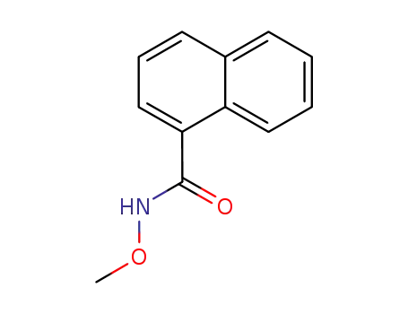 Molecular Structure of 52288-24-1 (1-Naphthalenecarboxamide, N-methoxy-)