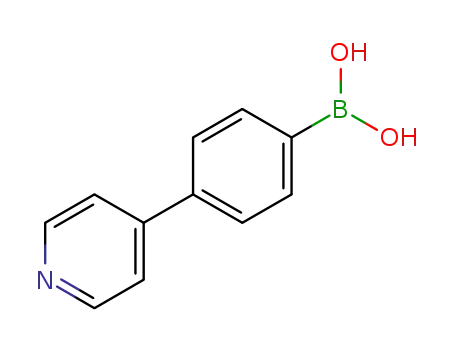 Molecular Structure of 1045332-30-6 (4-(pyridin-4-yl)phenylboronic acid)