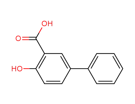 Molecular Structure of 323-87-5 (4-hydroxy[1,1'-biphenyl]-3-carboxylic acid)
