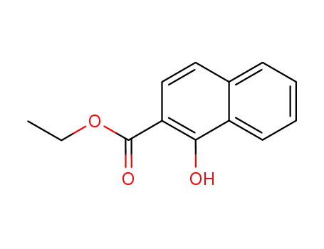 Molecular Structure of 33950-71-9 (2-Naphthalenecarboxylic acid, 1-hydroxy-, ethyl ester)