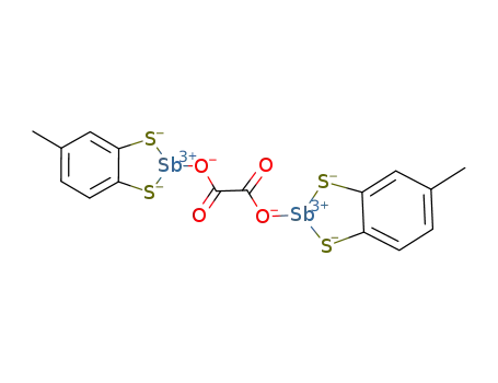 [(toluene-3,4-dithiolatoantimony)2(oxalate)]