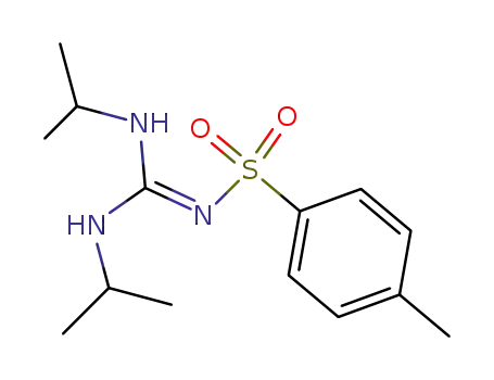 Molecular Structure of 965-31-1 (Benzenesulfonamide, N-[bis[(1-methylethyl)amino]methylene]-4-methyl-)
