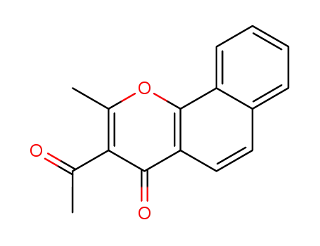 Molecular Structure of 69796-59-4 (2-Methyl-3-acetyl-4H-naphtho[1,2-b]pyran-4-one)
