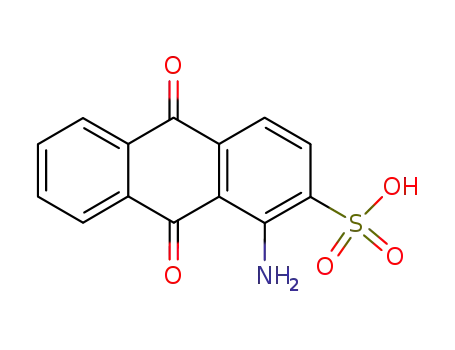Molecular Structure of 83-62-5 (1-amino-9,10-dihydro-9,10-dioxoanthracene-2-sulphonic acid)