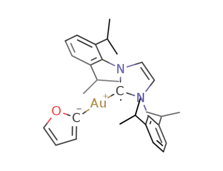 [N,N-bis(2,6-diisopropylphenyl)imidazol-2-ylidene](furan-2-yl)gold(I)