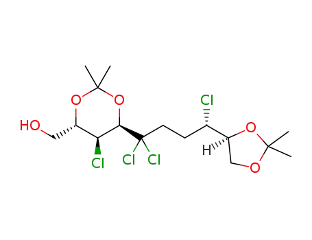 ((4S,5S,6R)-5-chloro-2,2-dimethyl-6-((S)-1,1,4-trichloro-4-((S)-2,2-dimethyl-1,3-dioxolan-4-yl)butyl)-1,3-dioxan-4-yl)methanol
