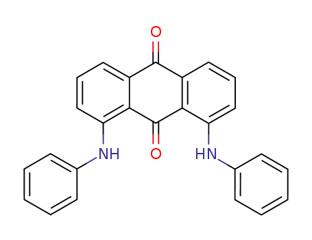 Molecular Structure of 2944-26-5 (1,8-Bis(phenylamino)-9,10-anthracenedione)